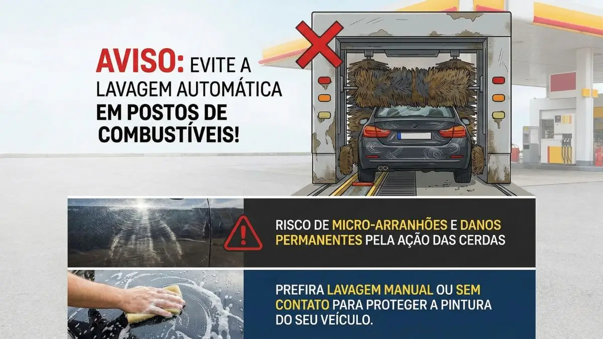 O lava-rápido danifica a pintura do carro?